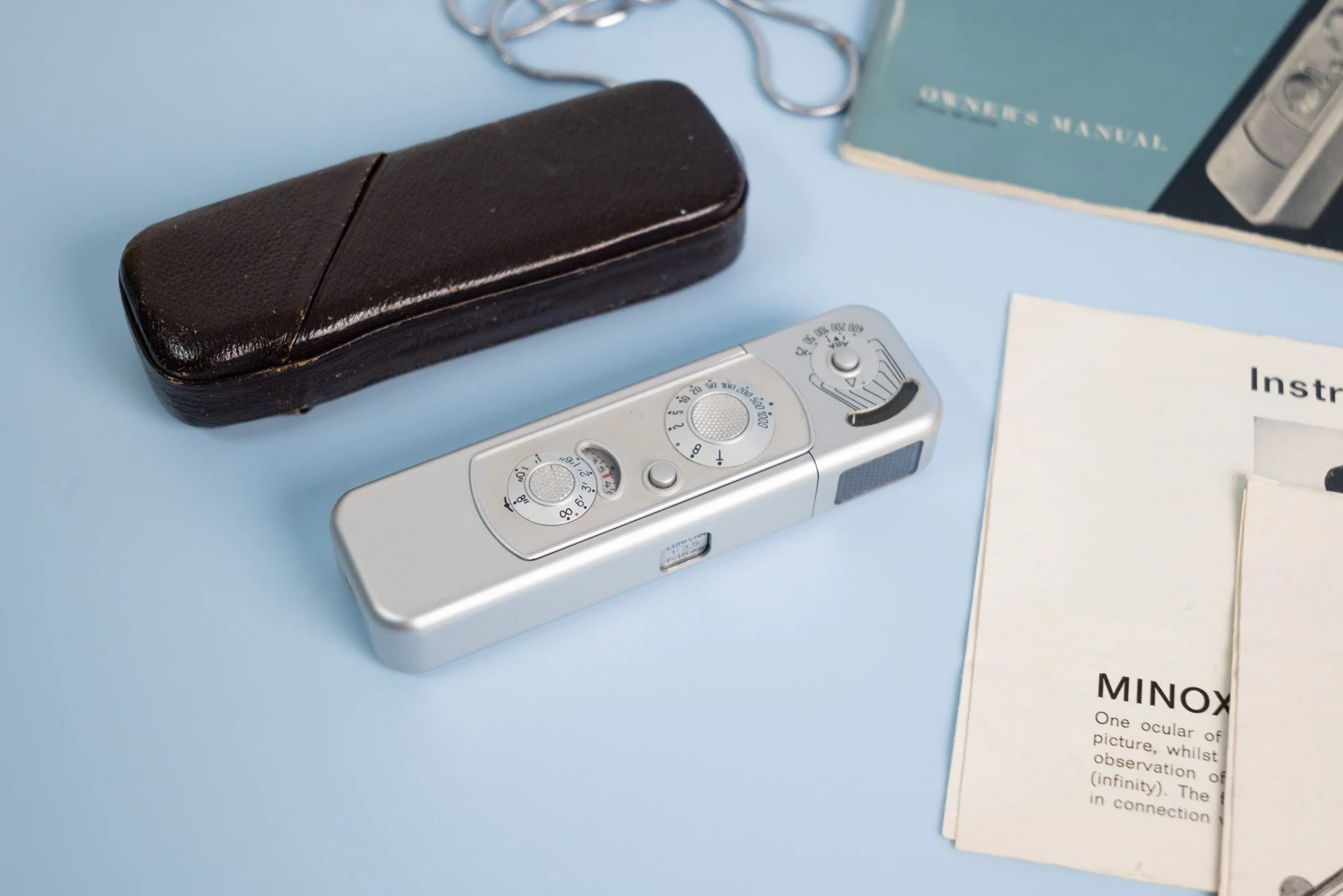 Minox B Subminiature Spy Camera with Many Accessories, Manuals